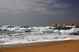 mare, onde, spiaggia, panorama, sabbia, paesaggio, mareggiata, burrasca, cielo, città, bianco